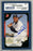 Gary Sheffield Signed 2005 Bowman Card - Yankees - Bat on shoulder kneeling (Slabbed by Steiner)