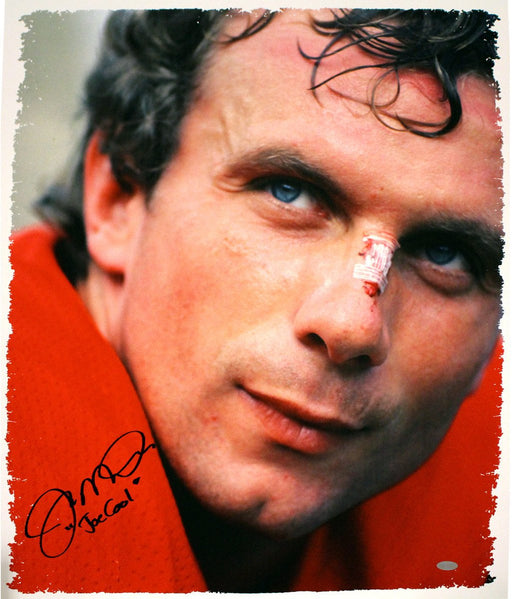 Joe Montana Signed Close Up 22x26 Canvas w/ "Joe Cool" insc