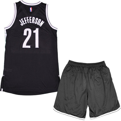 Cory Jefferson Uniform -Brooklyn Nets 2015 Playoff Game Used #21 Black Uniform (Round 1 Games 2 3 5)