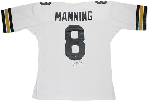 Archie Manning Signed Authentic 1971 White New Orleans Saints Mitchell and Ness Jersey (Signed Below Number)