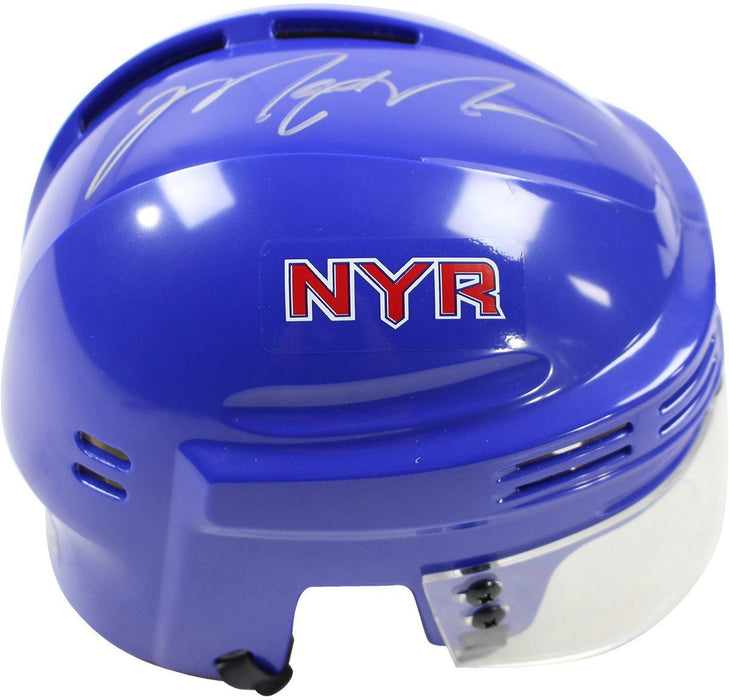 Mark Messier Signed Blue Replica Rangers Mini Helmet