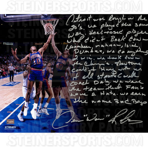 Dennis Rodman Pistons Signed 16x20 "Story" Photo