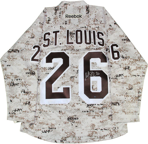 Martin St. Louis Signed New York Rangers Camo Jersey