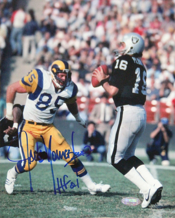 Jack Youngblood Signed 8x10 Photo w/ HOF Insc