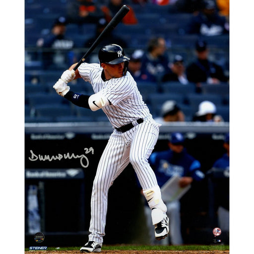 Brandon Drury Signed New York Yankees Swing 8x10 Photo