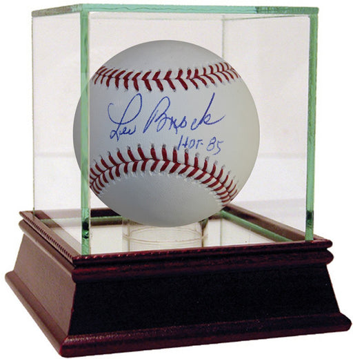 Lou Brock Signed MLB Baseball w/ HOF 85 Insc