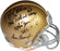 Rocky Bleier/Ara Parseghian Dual Signed Notre Dame Mini Helmet w/" 1966 Natl Champs Notre Dame 51 -USC 0" Insc. by Rocky Bleier