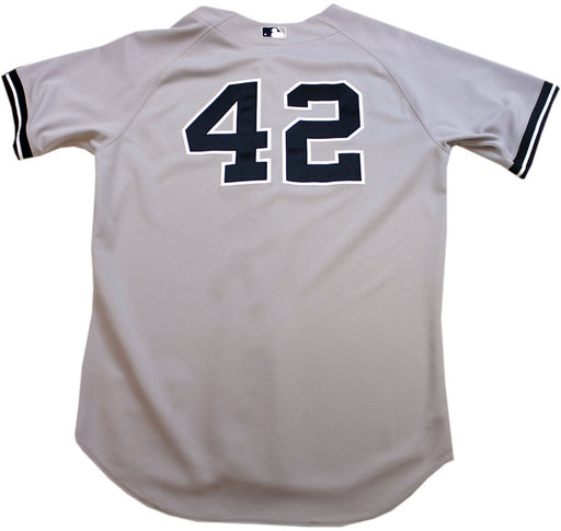 Mariano Rivera Jersey - NY Yankees Game Worn #42 Grey Jersey (46) (FJ479959)