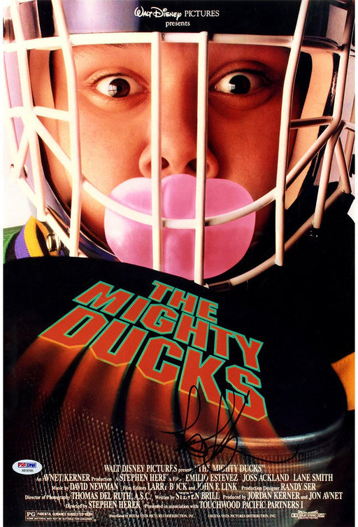 Joshua Jackson Signed 12x18 Mighty Ducks Movie Poster Photo (PSA/DNA)