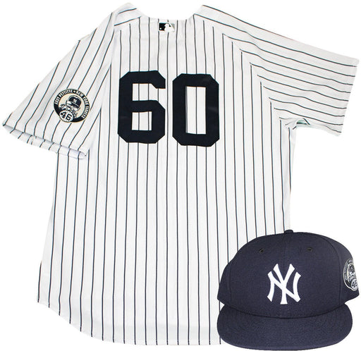 Gary Tuck Uniform - NY Yankees 2015 Game Used #60 Jersey and Hat w/ Pettitte Retirement Patch (8/23/2015)