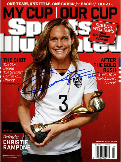 Christie Rampone Signed 2015 Women's World Cup Sports Illustrated Magazine