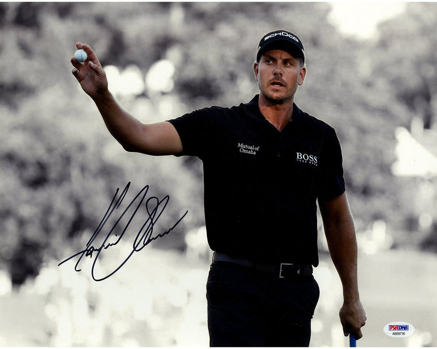 Henrik Stenson Signed Horizontal 11x14 Photo PSA/DNA