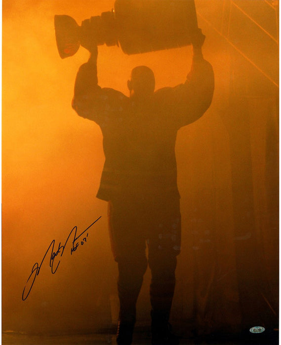 Mark Messier Oilers Retirement Night w/ Stanley Cup 16x20 Photo w/ HOF Insc.