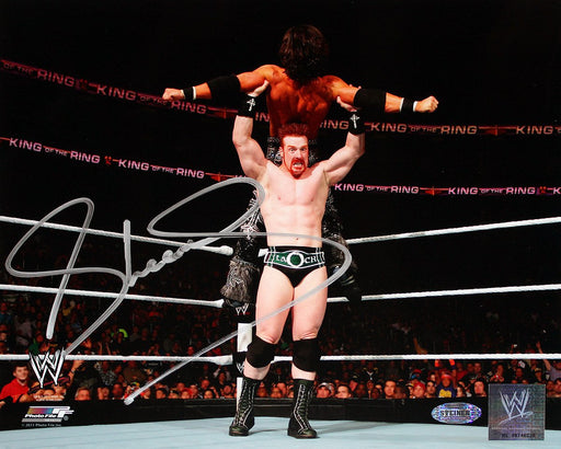 Sheamus Delivering High Cross to John Morrison Horizontal 8x10 Photo