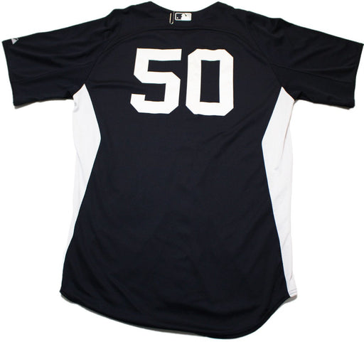 Mick Kelleher Home Batting Practice Jersey - NY Yankees 2012 Team Issued #50 Home Batting Practice Jersey (Size 44) (EK342247)