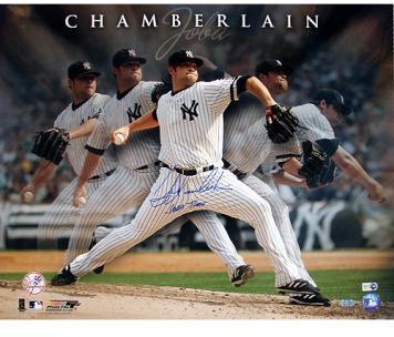 Joba Chamberlain Multi Exposure Horizontal 16x20 Photo w/ "Joba Time" Insc. (MLB Auth)