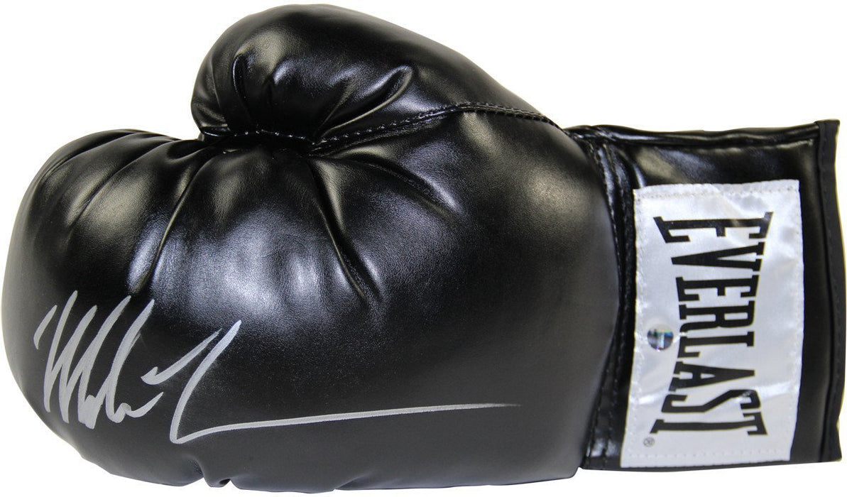 Mike Tyson Signed Black Everlast Boxing Glove