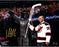 Martin Brodeur Signed Wide Angle Retirement Night With Statue 8X10 Photo