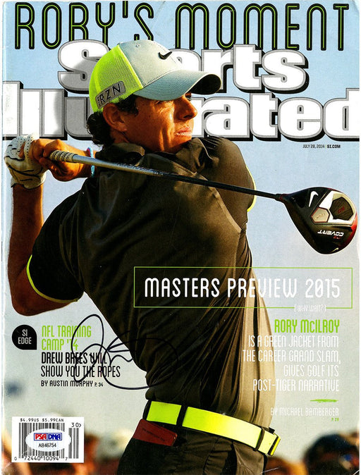 Rory Mcilroy Signed Sports Illustrated Magazine No label PSA/DNA