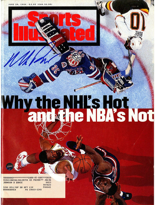 Mike Richter Signed with Patrick Ewing 6/20/94 Sports Illustrated Magazine