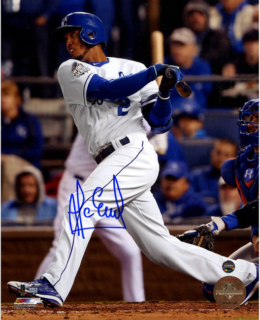 Alcides Escobar Signed 2015 World Series 8x10 Photo