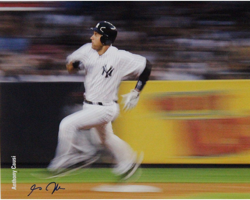 Derek Jeter Rounding Second 16x20 Photo Uns (Signed By Photographer Anthony Causi)