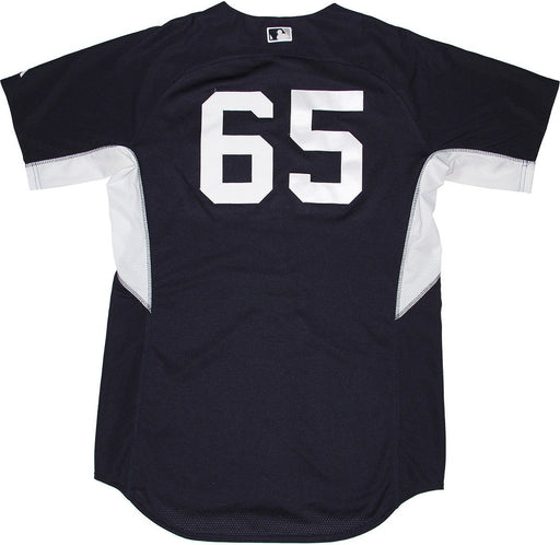 Bryan Mitchell BP Top - NY Yankees 2014 Season #65 Team Issued Home BP Top (HZ556914)