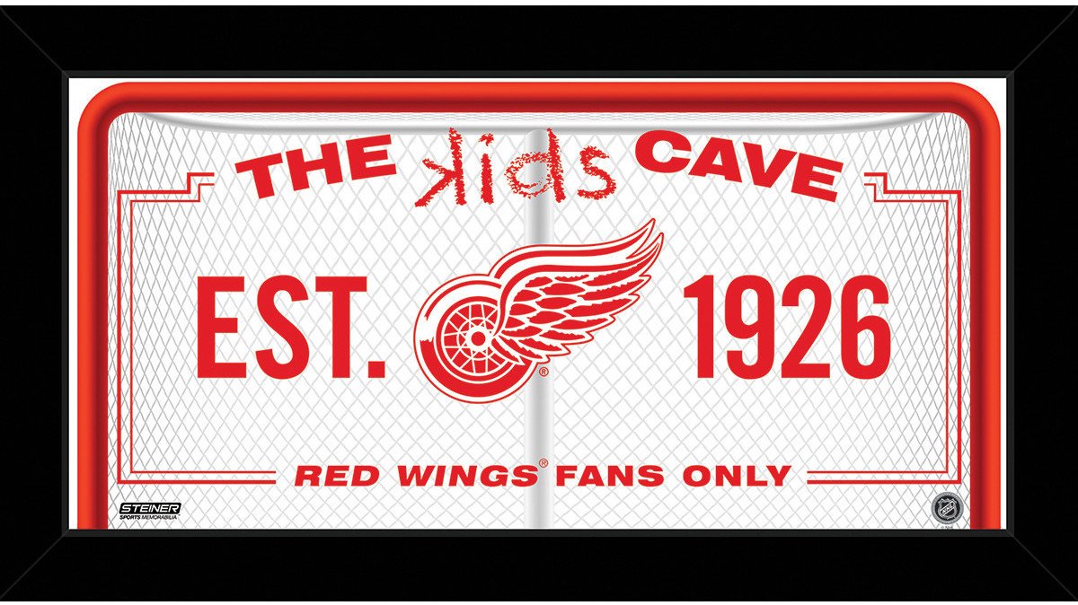 Detroit Red Wings 6x12 Kids Cave Sign