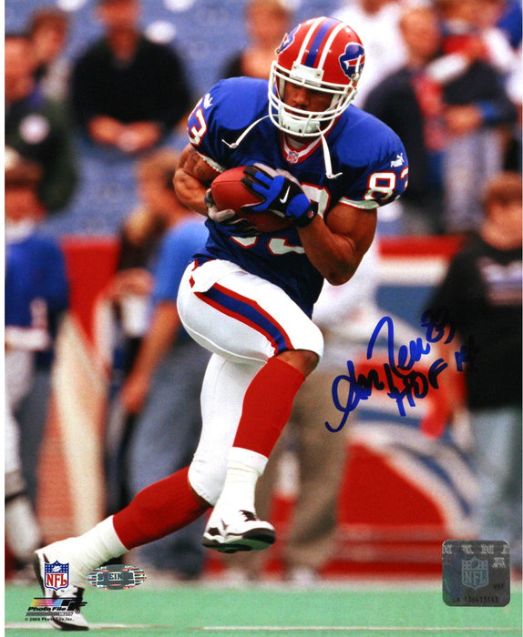 Andre Reed Running with Ball Vertical Bills 8x10 w/"HOF 14"Insc.