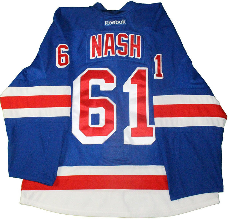 Rick Nash New York Rangers 2015-2016 Season Game Used #61 Playoffs Round 1 Blue Jersey   (Size 56)