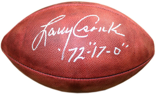 Larry Csonka Signed Duke Football w/ '72' 17-0 Insc