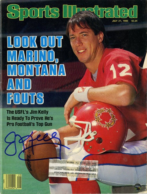 Jim Kelly Signed Sports Illustrated Magazine 7/21/1986