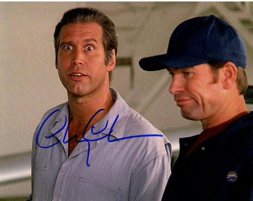 Chevy Chase Signed Fletch Airplane 8x10 Photo