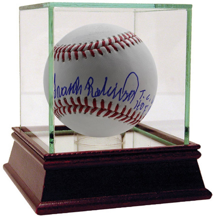 Frank Robinson Signed MLB Baseball With TC 66 HOF 82