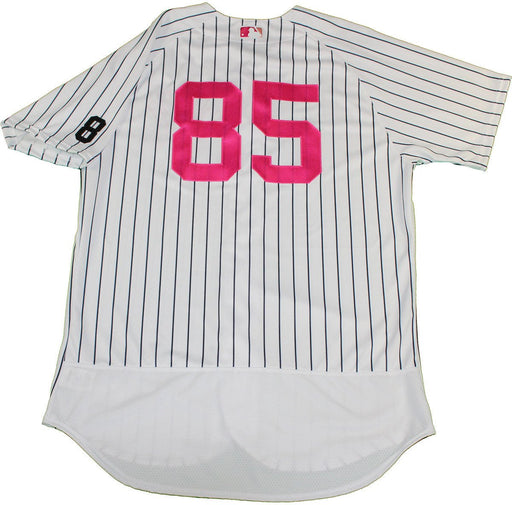 Luis Cessa New York Yankees 2016 Mother's Day Team Issued #85 Pinstripe Jersey(5/8/2016)(JB804538)