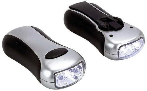 Mitaki-Japan 2 Piece 3-Led Wind Up Flashlight Set