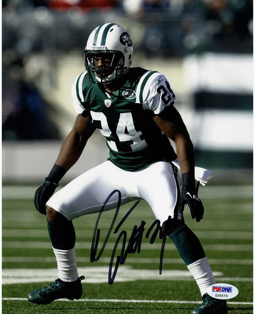 Darrelle Revis Signed  8x10 Photo (Signed in Black)  (PSA/DNA Auth)