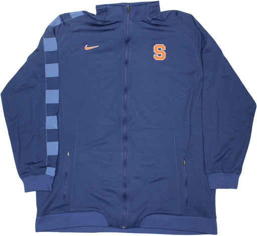 Mookie Jones #3 2008-09 Syracuse Game Used Long Sleeve Navy Warmup Shirt (XXL) (Length +4)