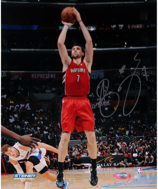 Andrea Bargnani Toronto Raptors Jump Shot Signed 8x10 Photo (Getty #158094072)