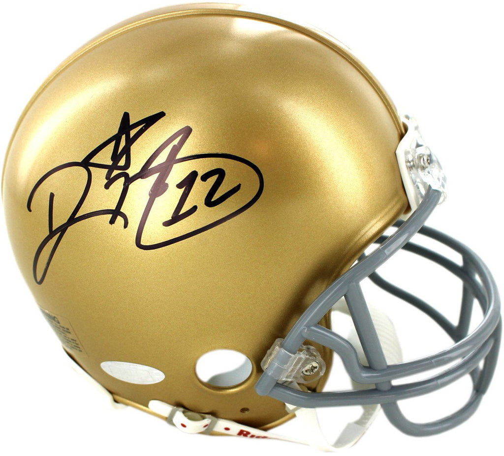 Ricky Watters Signed Notre Dame Mini Helmet — Birds Eye Blue.com