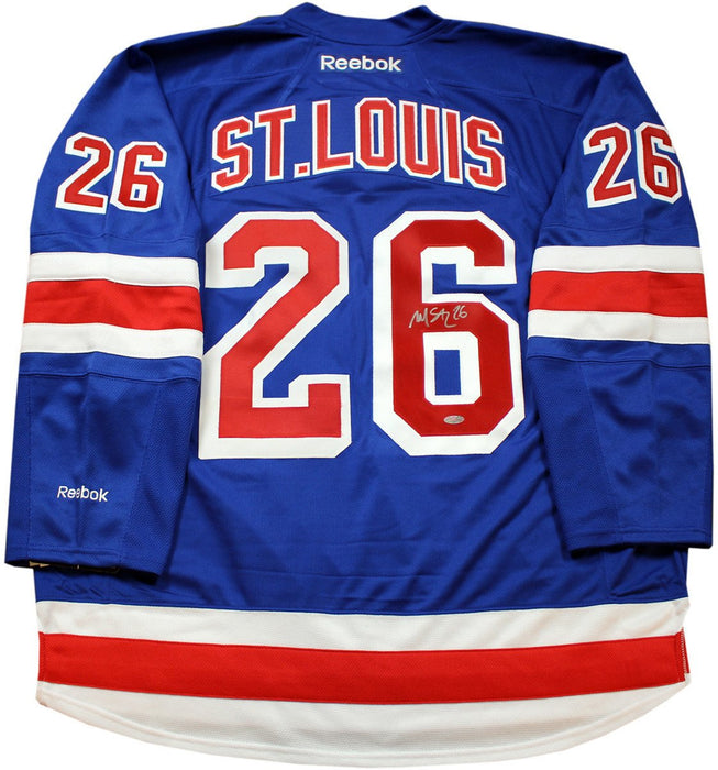 Martin St. Louis Signed Blue Premier New York Rangers Jersey