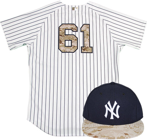 Jeff Pentland Uniform - NY Yankees 2015 Game Used #61 Jersey and Hat  w/ Memorial Day Camo (5/25/2015)