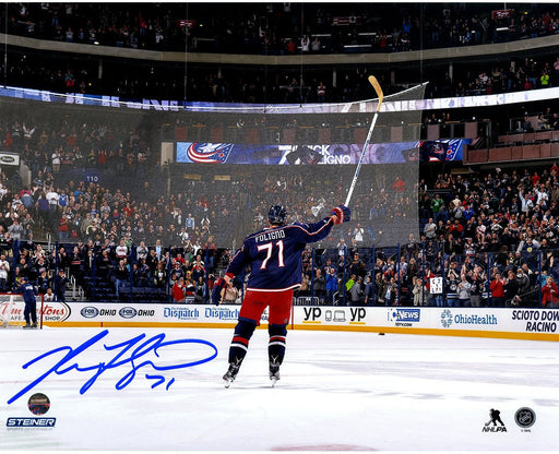 Nick Foligno Signed Celebration 8x10 Photo