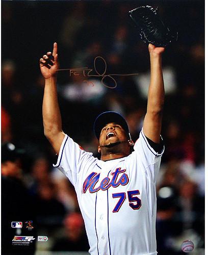 Francisco Rodriguez Mets Home Point to Sky 16x20 Photo (MLB Auth)