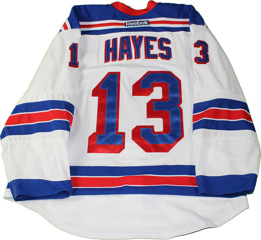 Kevin Hayes New York Rangers 2015-2016 Season Game Used #13 White Jersey (Set 4) (3/3/2016 - 4/9/2016)  (Size 58)