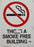 Smoke Free Building Sign From  Giants Stadium (14x10)