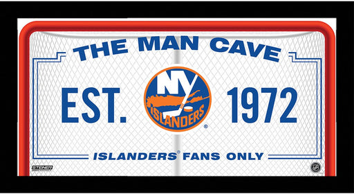 New York Islanders Man Cave Sign 6x12 Framed Photo