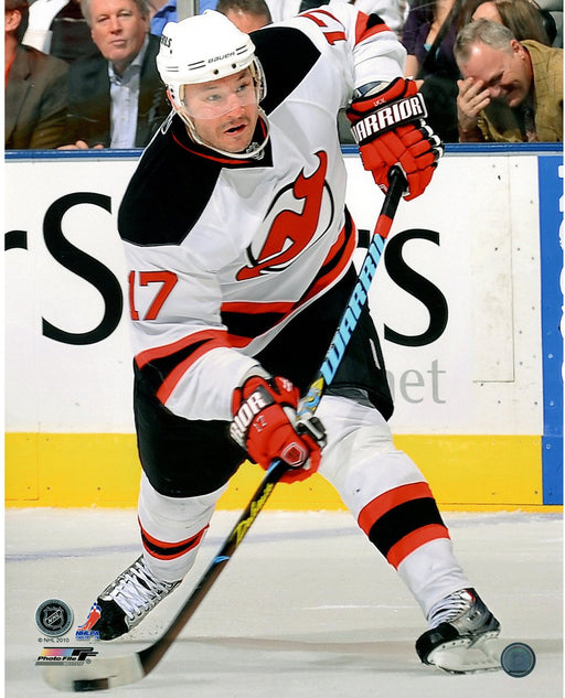 Ilya Kovalchuk New Jersey Devils White Jersey Slap Shot 16x20 Photo uns (Getty# 97840761)- PF