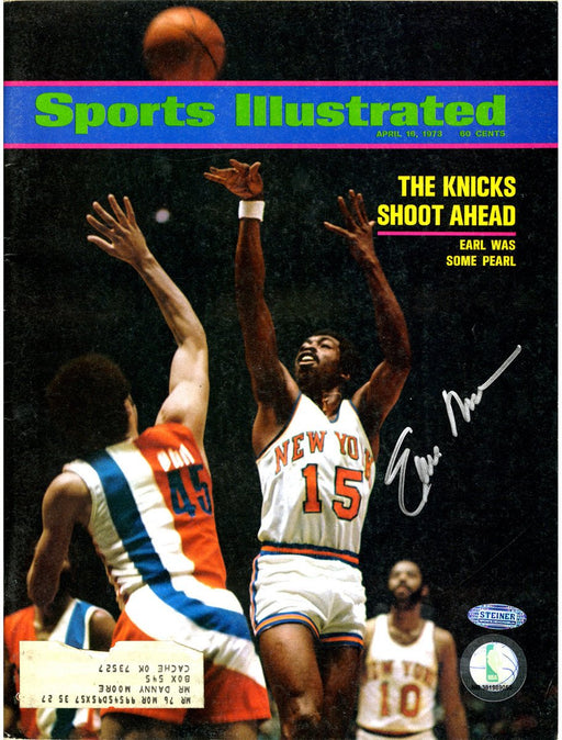 Earl Monroe Signed 4/16/73 Sports Illustrated Magazine