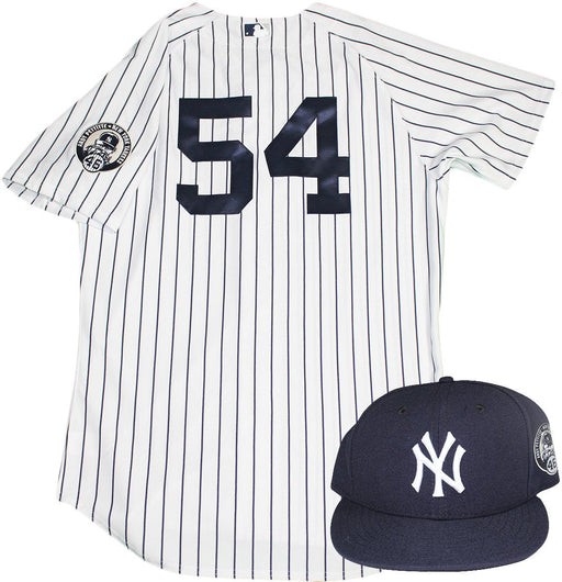 Joe Espada Uniform - NY Yankees 2015 Game Used #54 Jersey and Hat w/ Pettitte Retirement Patch (8/23/2015)